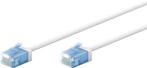 Ultra flexibele 3 M CAT 6A-patchkabel, dun, U/UTP, wit, Ophalen of Verzenden, Nieuw