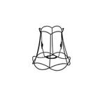 Metalen lampenkap zwart 20/19 - Granny Frame, Huis en Inrichting, Lampen | Lampenkappen, Zwart, Rond, Nieuw, Retro