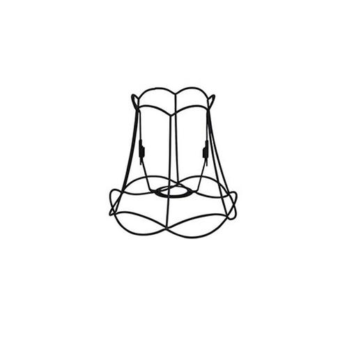 Metalen lampenkap zwart 20/19 - Granny Frame, Huis en Inrichting, Lampen | Lampenkappen, Minder dan 25 cm, Rond, Zwart, Nieuw