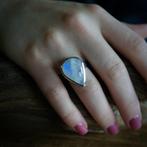 Zilveren Maansteen ring Milo, Nieuw, Verzenden
