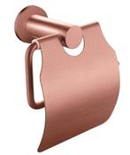 Toiletrolhouder met klep geborsteld koper, Ophalen of Verzenden, Nieuw, Koper, Toilet