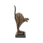 Beeldje - bronzen kat - Brons, Marmer, Antiek en Kunst