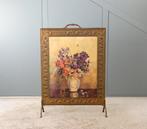 Openhaard accessoire - Haardscherm, Vonkenvanger - Messing,, Antiek en Kunst
