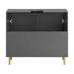 Grijs-Gouden Wastafel Onderkast – Badkamermeubel, Verzenden, Nieuw