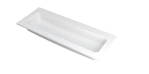 INK Wastafel Faktor polystone centraal met 1 kraangat 120 cm, Doe-het-zelf en Verbouw, Sanitair, Overige typen, Nieuw, Ophalen of Verzenden