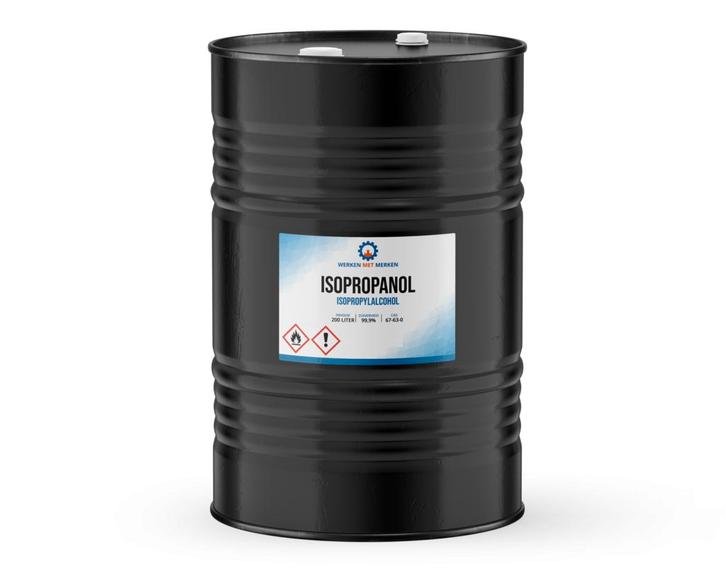 Wmm Chemie Handel Isopropanol 99,9 zuiver 200 liter, vat, Doe-het-zelf en Verbouw, Overige Doe-het-zelf en Verbouw, Nieuw, Verzenden