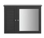 Badkamer Spiegelkast met Lameldeur – Hangende Opbergkast, Verzenden, Nieuw