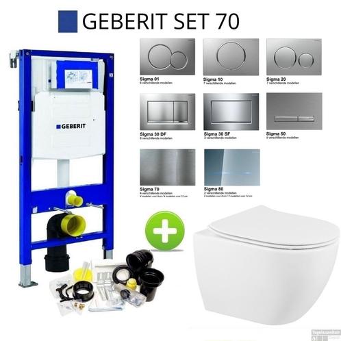 Geberit UP320 Set70 Sanindusa Sanibold Wandtoilet Rimless, Doe-het-zelf en Verbouw, Sanitair, Overige typen, Nieuw, Ophalen of Verzenden