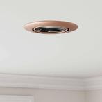 vidaXL Inbouwspots Set van 6 Rond GU10 Koper Ø90 mm Staal, Verzenden, Nieuw