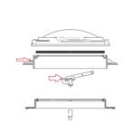 Fiamma Vent 50 Buitenkader met Scharnieren, Caravans en Kamperen, Camper-accessoires, Ophalen of Verzenden, Nieuw