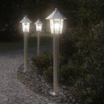 vidaXL Vloerlamp voor buiten 3 st 80 cm roestvrijstaal, Verzenden, Nieuw
