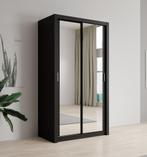 Kledingkast mat zwart - 120x62x215 - Kleerkast spiegel, 100 tot 150 cm, Nieuw, Modern, 50 tot 75 cm
