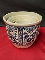 Keramis Boch - Bloempot (6) - Keramiek - Vintage Boch Delfts
