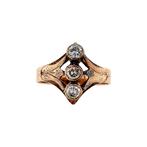 Roségouden ring met zirkonia 14 krt, Sieraden, Tassen en Uiterlijk, Ringen, Ophalen of Verzenden, Nieuw