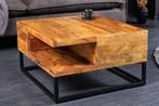 Massief houten salontafel GIANT 60cm natuurlijke Sheesham, Ophalen of Verzenden, Nieuw