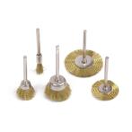 Hofftech Messing draadborstel set - 5 delig - veelzijdig..., Doe-het-zelf en Verbouw, Gereedschap | Slijpmachines, Ophalen of Verzenden