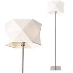Vloerlamp 152 cm staande lamp Narwa E27 chroom en wit, Huis en Inrichting, Lampen | Vloerlampen, Verzenden, Nieuw