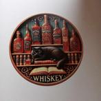Whiskey Metalen bord rond, Verzamelen, Merken en Reclamevoorwerpen, Verzenden, Gebruikt
