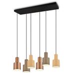 LED Hanglamp - Trion Agido - E27 Fitting - 6-lichts - Zwart, Huis en Inrichting, Lampen | Hanglampen, Ophalen of Verzenden, Nieuw