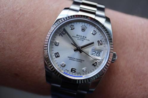 Horloge Rolex Oyster Perpetual 34MM 08/2019 Full set, Sieraden, Tassen en Uiterlijk, Horloges | Heren, Staal, Zo goed als nieuw