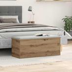 vidaXL Opslagdoos Artisan Eiken 90 x 35 x 35 cm Bewerkt hout, Huis en Inrichting, Woonaccessoires | Kisten, Verzenden, Nieuw