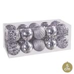 Kerstballen set 20 stuks Zilver Ø 5 cm, Diversen, Ophalen of Verzenden, Nieuw