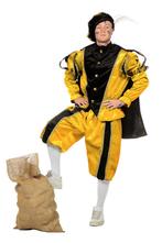Pietenpak deluxe Palmitos geel/zwart, Kleding | Dames, Carnavalskleding en Feestkleding, Ophalen of Verzenden, Nieuw