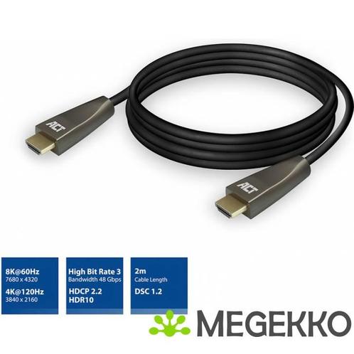 ACT 2 meter HDMI 8K Ultra High Speed kabel v2.1 HDMI-A male, Computers en Software, Overige Computers en Software, Nieuw, Verzenden