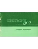 1970 TRIUMPH 1300 INSTRUCTIEBOEKJE ENGELS