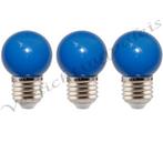 LED kogellamp - 1W E27 Oranje Blauw, Nieuw, Verzenden