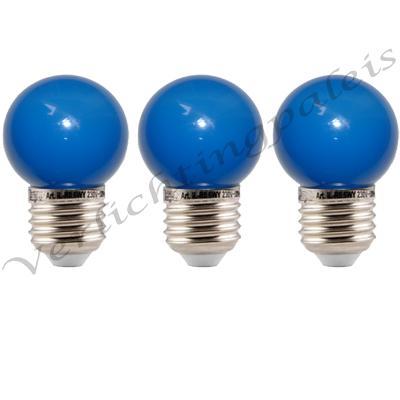 LED kogellamp - 1W E27 Oranje Blauw, Huis en Inrichting, Lampen | Losse lampen, Nieuw, Verzenden