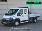 Citroën Jumper 140PK Open Laadbak Dubbele Cabine Euro6 Prits, Auto's, Bestelauto's, Gebruikt, Euro 6, Citroën, Wit