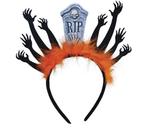 Halloween Haarband Grafsteen En Zombies, Verzenden, Nieuw