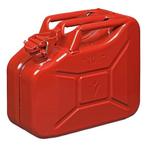 ProPlus Stalen jerrycan - 10 liter - rood - UN en TÜV/GS..., Ophalen of Verzenden, Nieuw