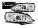 LED DRL koplampen Daylight Chrome geschikt voor Opel Astra G, Auto-onderdelen, Verlichting, Nieuw, Opel, Verzenden