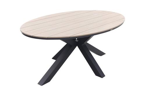 Garden Impressions Edison tuintafel 220 x 115 cm., Tuin en Terras, Tuintafels, Nieuw, Overige materialen, Rond, Verzenden