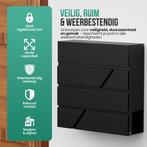 2dekans | Avalo Brievenbus RVS Zwart met Krantenvak en Slot, Tuin en Terras, Brievenbussen, Ophalen of Verzenden, Zo goed als nieuw