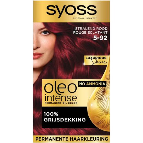 3x Syoss Oleo Intense Haarverf 5-92 Stralend Rood, Sieraden, Tassen en Uiterlijk, Uiterlijk | Haarverzorging, Nieuw, Verzenden
