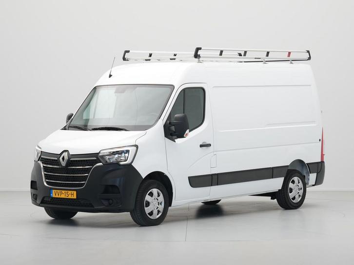 Renault Master T35 2.3 dCi 135 L2H2 Work Edition, Auto's, Bestelauto's, Dealer onderhouden, Lease, Zwart, Handgeschakeld, Wit