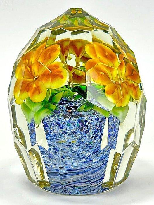 sculptuur, Vaso con fiori - 14 cm - Glas, Antiek en Kunst, Antiek | Glas en Kristal