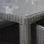 Bergamo dining tuintafel 240x100xH78 cm antraciet, Ophalen of Verzenden, Nieuw, Wicker