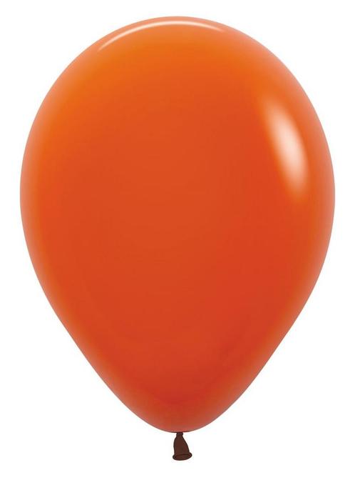 Ballonnen Sunset Orange 30cm 12st, Hobby en Vrije tijd, Feestartikelen, Nieuw, Verzenden
