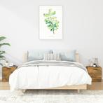 vidaXL Nachtkastjes 2 st 40x39x40 cm gerookt eikenkleurig, Minder dan 45 cm, Verzenden, Nieuw, Minder dan 55 cm
