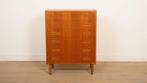 Vintage Deense ladekast | Teak | 6 lades | 101 cm, Huis en Inrichting, Kasten | Ladekasten, Ophalen of Verzenden, Nieuw