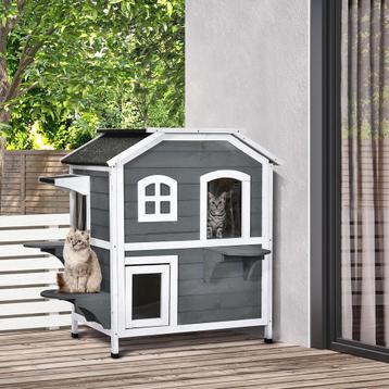 Kattenvilla -  - Luxe design - Waterbestendig - Grijs beschikbaar voor biedingen