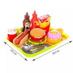 Ruhhy Fastfood Speelgoedset - 26.5 x 19.5 cm - Kunststof, Kinderen en Baby's, Ophalen of Verzenden, Nieuw