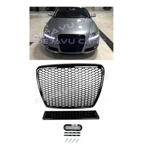 RS6 Look Front Grill Black Edition voor Audi A6 C6 4F, Auto diversen, Tuning en Styling, Ophalen of Verzenden