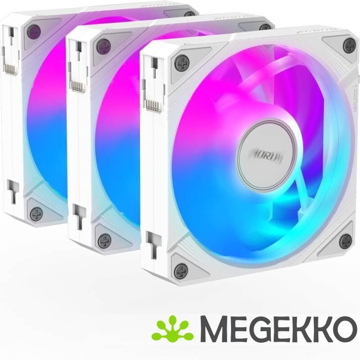 GIGABYTE AORUS EZ CHAIN FAN 120 ICE (3-Pack), Computers en Software, Computerkoelers, Nieuw, Verzenden