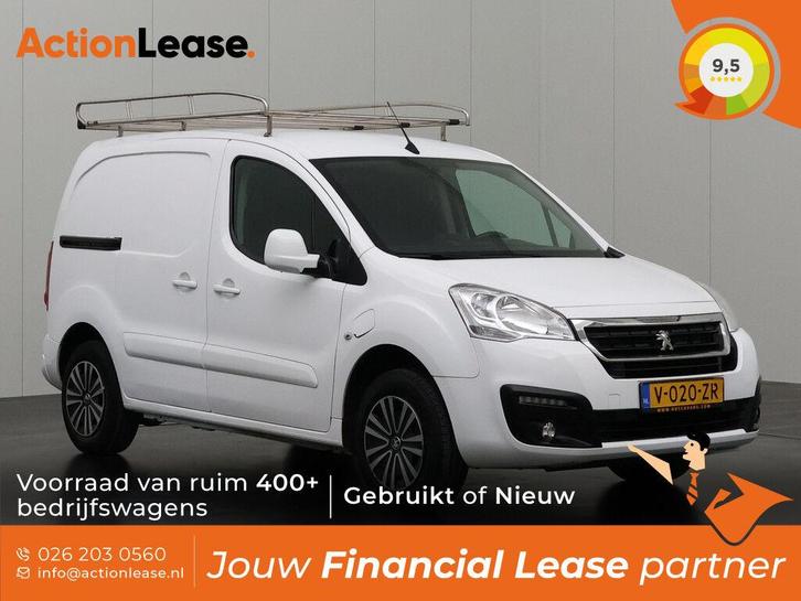 Peugeot Partner L1 H1 2019 €157 per maand, Auto's, Bestelauto's, Dealer onderhouden, Te koop, Zwart, Automaat, Financial lease