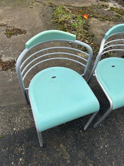 Steelmobil - Stoel - Plastic, Staal - Set van vier stoelen, Antiek en Kunst, Kunst | Designobjecten